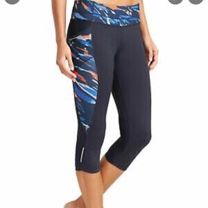 Athleta Fire Spliced Be Free Knicker leggings